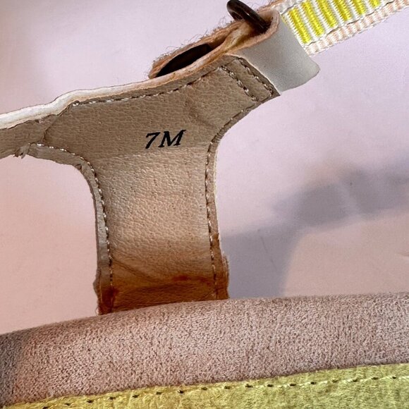 J-41 Adventure On Comfort Sandals Adjustable Cut Out Womens 7 Beige Boho Outdoor - Picture 11 of 12